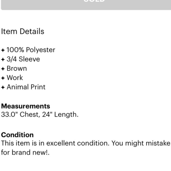 AGB 3/4 sleeve leopard print sheer bow blouse XL women’s animal print top - Picture 3 of 5